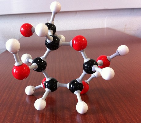 Glucose molecule model